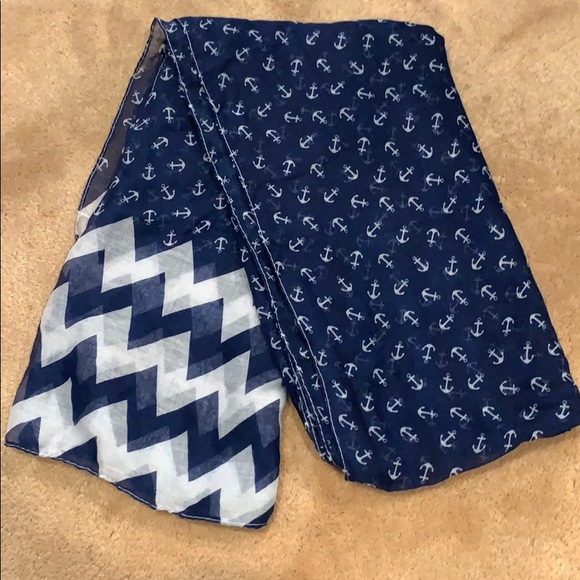 Blue Anchor Scarf - Picture 1 of 4